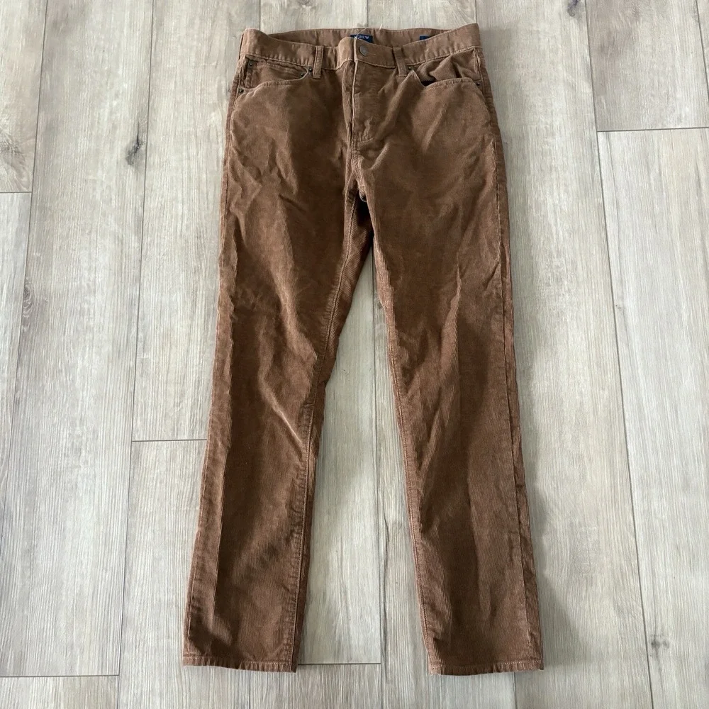 J. Crew Flex Slim Fit Corduroy Pants Men's Size 30x30 Light Brown